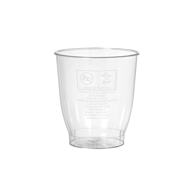 Trinkglas Crystallo Transparent PS - 300 ml, bruchsicher und leicht | Packung (30 Stück)