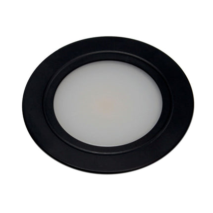 12V LED Einbauspot aus Metall schwarz von COB