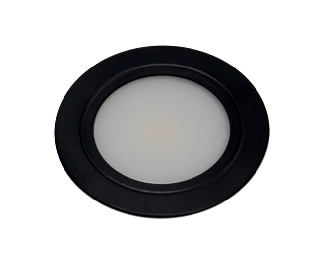 12V LED Einbauspot aus Metall schwarz von COB