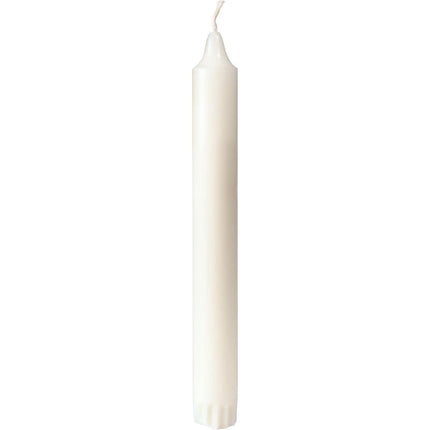 Kronenkerzen 200x22 mm, weiß - 100% Stearin, 7 Stunden Brenndauer | Packung (30 Stück)