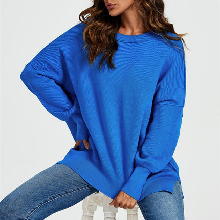Oversized Jumper Top In Blue