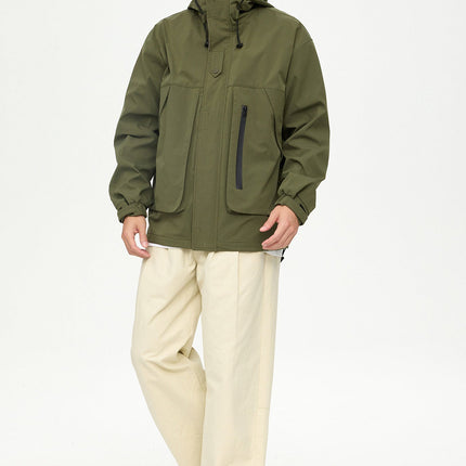 Men's Waterproof Jacket in Olive