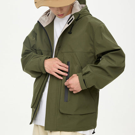 Men's Waterproof Jacket in Olive