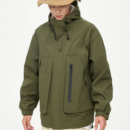 Men's Waterproof Jacket in Olive