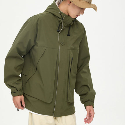 Men's Waterproof Jacket in Olive