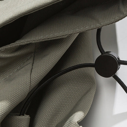 Patched Pockets Waterproof Jacket in Lightolive