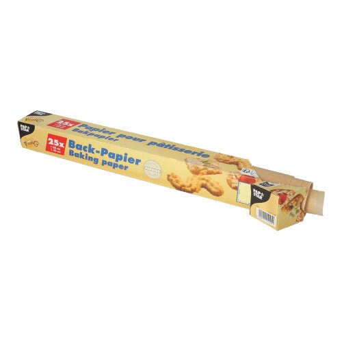 PAPSTAR Backpapierzuschnitte 38x42 cm braun, 25 Blatt in Faltschachtel | Faltschachtel (25 Blätter)