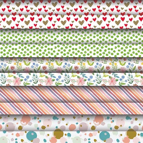 PAPSTAR Geschenkpapier "Fantasy" sortiert, 3 m x 70 cm | Karton (50 Rollen)