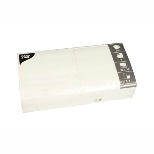 PAPSTAR 250 Servietten, 2-lagig 33 x 33 cm 1/8-Falz