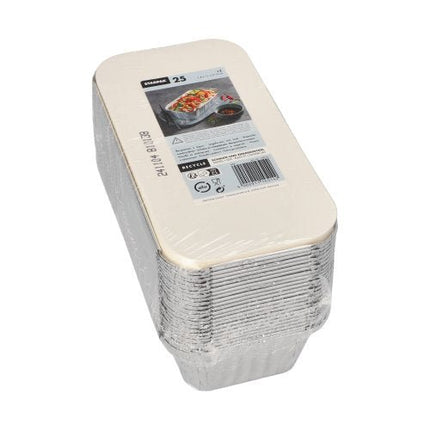 Starpak 25 Schalen, Alu + Einlegedeckel, PP-beschichtet