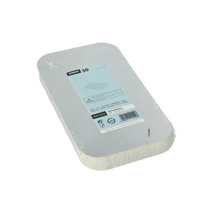 Starpak 50 Einlegedeckel, PP-beschichtet eckig 21,8 cm x 12,3 cm | Schrumpffolie (50 Stück)