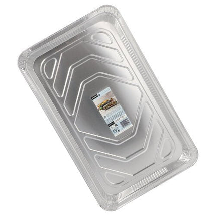 Starpak 3 Gastronorm-Behälter, Alu eckig 5,2 l 3,7 cm x 32,5 cm x 52,5 cm 1/1 | Schrumpffolie (3 Stück)