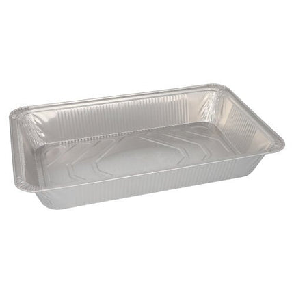 Starpak 3 Gastronorm-Behälter, Alu eckig 8,5 l 8 cm x 32,6 cm x 52,7 cm 1/1 | Schrumpffolie (3 Stück)