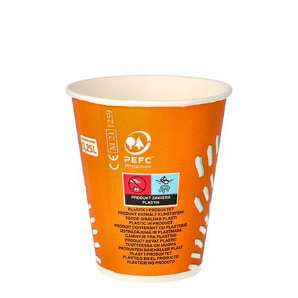 Starpak 100 Trinkbecher für Kaltgetränke, Pappe
