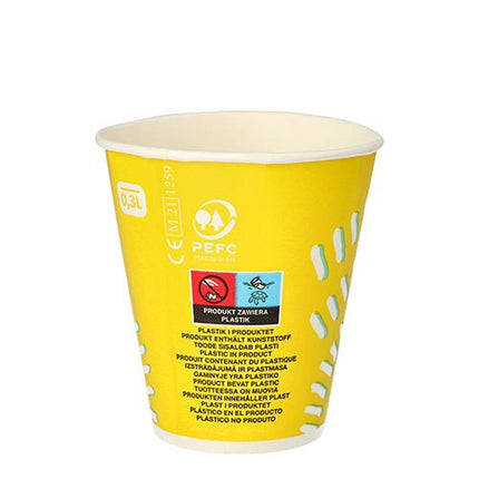 Starpak 100 Trinkbecher für Kaltgetränke, Pappe