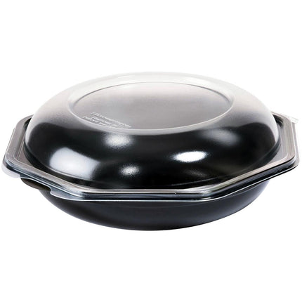 Octabowl® Schwarz/Transparent, 190x190x71 mm - Vielseitige Schale | Packung (290 Stück)