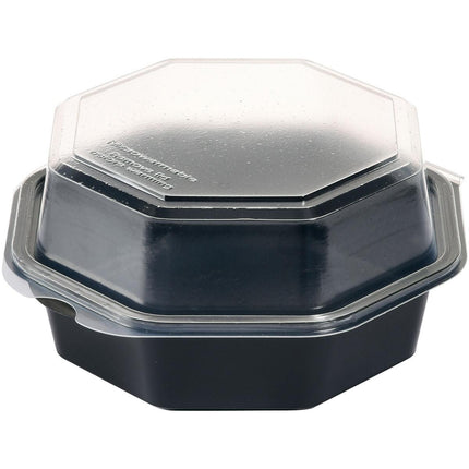 Octaview® Schwarz/Transparent PS 160x160x80 mm - Hochwertige Sichtschutzplatte | Packung (405 Stück)