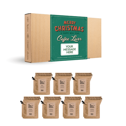 MERRY CHRISTMAS RETRO COFFEE GIFT BOX CUSTOM