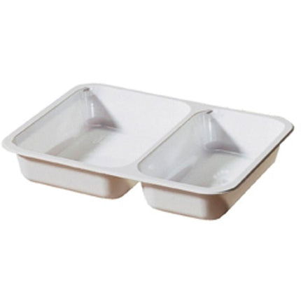 CPET-Schale 225x175x35 mm, Weiß - Ideal für Lebensmittelverpackung | Packung (250 Stück)