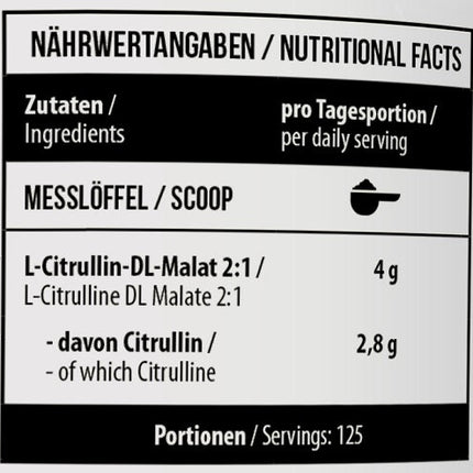 MST - Citrulline Malat 500g Unflavored