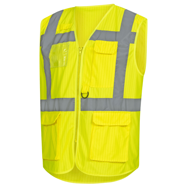 NITRAS Warnweste, EN ISO 1368, 100% Polyester