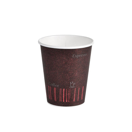 Becher Coffee Quick Bedruckt PAP/PE | Packung (50 Stück) Becher "COFFEE QUICK"