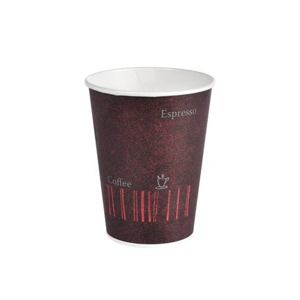 Becher Coffee Quick Bedruckt PAP/PE | Packung (50 Stück) Becher "COFFEE QUICK"
