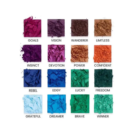 16 - Farbige Eyeshadow Palette – Matt, Schimmer & Metallic () kaufen bei Linkreich – Jetzt entdecken!