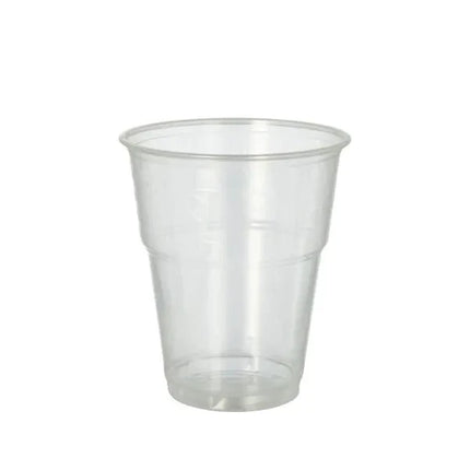 PAPSTAR 70 Kaltgetränkebecher, PLA "pure" glasklar mit Schaumrand