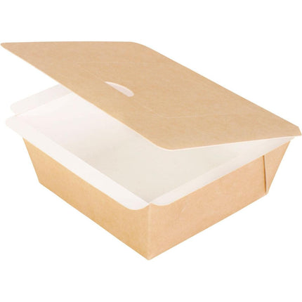 Pappbox, quadratisch, M  Braun Karton/PE 115x115x50  | Packung (250 Stück)