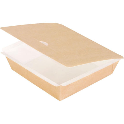Pappbox, quadratisch, L  Braun Karton/PE 165x165x45  | Packung (250 Stück)