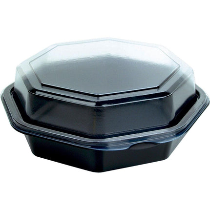 Octaview® (C&C Packung mit 127765)  Schwarz / Transparent PS 160x160x60 | Packung (20 Stück)