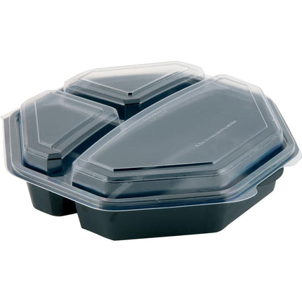 Octaview® (C&C Packung mit 149872) 3 Schwarz / Transparent PS 230x230x60 | Packung (30 Stück)