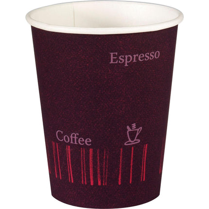 Becher Coffee Quick Bedruckt PAP/PE | Packung (50 Stück) Becher "COFFEE QUICK"