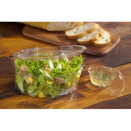 Starpak 100 Dressingschalen, PS rund 50 ml Ø 6,7 cm · 2,7 cm klar | Folie (100 Stück)