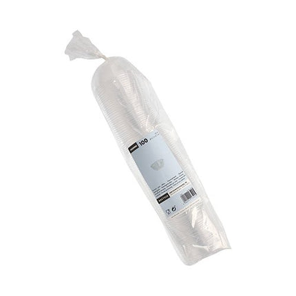 Starpak 100 Dressingschalen, PS rund 50 ml Ø 6,7 cm · 2,7 cm klar | Folie (100 Stück)