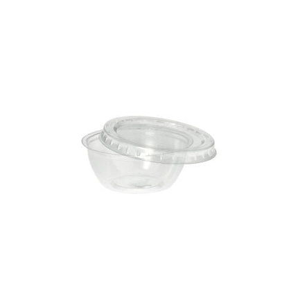 Starpak 100 Dressingschalen, PS rund 50 ml Ø 6,7 cm · 2,7 cm klar | Folie (100 Stück)