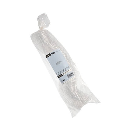 Starpak 100 Deckel, PS rund Ø 6,7 cm · 1 cm klar | Folie (100 Stück)