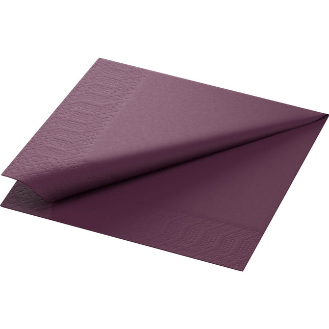 Zellt.Serv.33x33 3-lagig, 1/4 plum | Packung (250 Servietten)