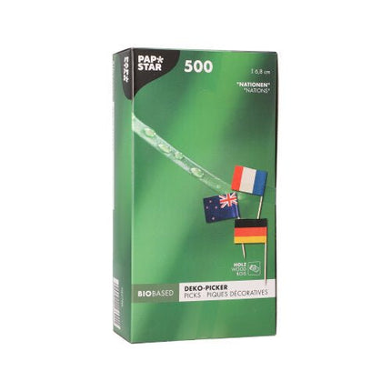 PAPSTAR 500 Deko-Picker 8 cm weiss