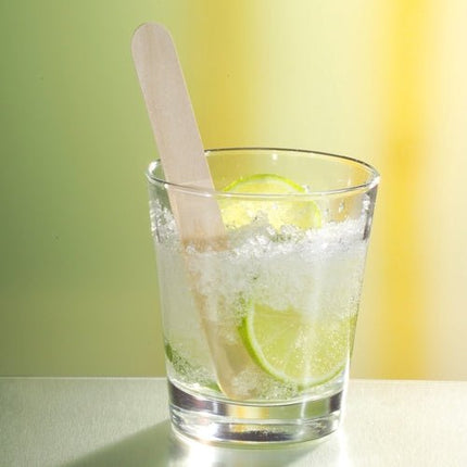 PAPSTAR Getränke-Quirle Holz 15 cm, ideal für Caipirinha Cocktails | Faltschachtel (100 Stück)