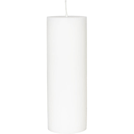 Stumpenkerzen 70x200 mm, weiß - Stearin, 80 Stunden Brenndauer | Packung (1 Stück)