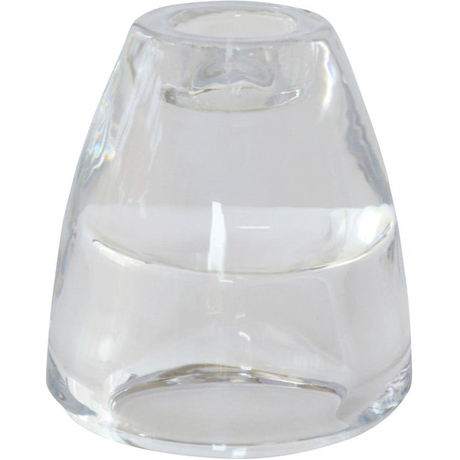 Kerzenhalter Glas 2 in 1, klar, 68x73 mm - Elegantes Design | Packung (6 Stück)