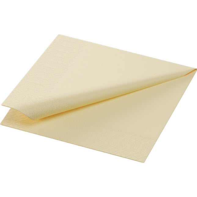 Zellt.-Servietten 24x24 cm, 3-lagig, 1/4 cream | Packung (250 Servietten)