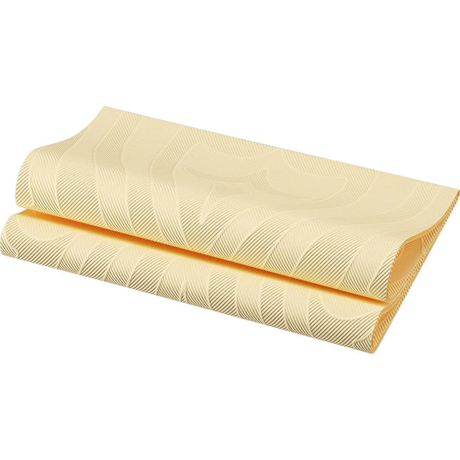 Elegance Servietten 40x40 cm, Lily Cream - Hochwertige Tischdekoration | Packung (40 Servietten)