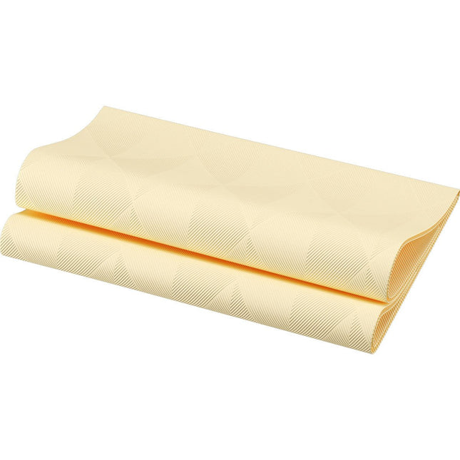 Elegance Servietten 40x40 cm, Crystal Cream - Hochwertige Tischdeko | Packung (40 Servietten)