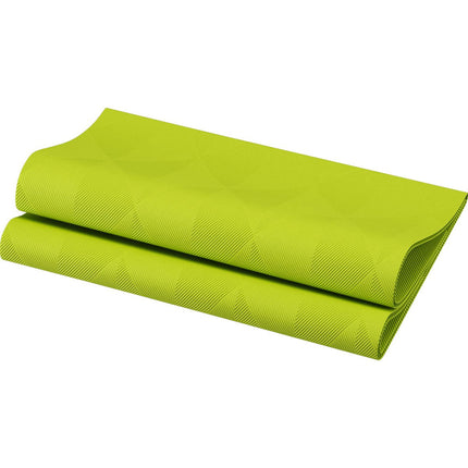 Elegance Servietten 40x40 cm Crystal Kiwi - Hochwertige Tischdekoration | Packung (40 Servietten)