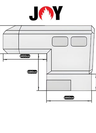 Pickup Camper Demountable Motorhome Cabin JOY Gladiator – for Hilux, Ranger, Amarok, Navara