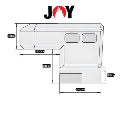 Pickup Camper Wohnmobil Aufsetzkabine JOY Gladiator – für Hilux, Ranger, Amarok, Navara