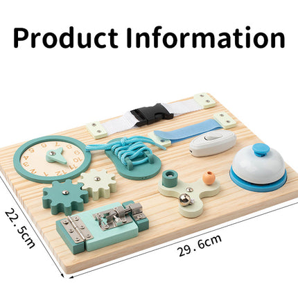Montessori Beschäftigung Board - Sensorisches Brett - Kinder Lernspielzeug für Feinmotorik ab 3 Jahre